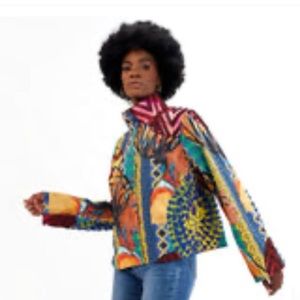 Sassy Jones Nina Blazer-Blue Beauty